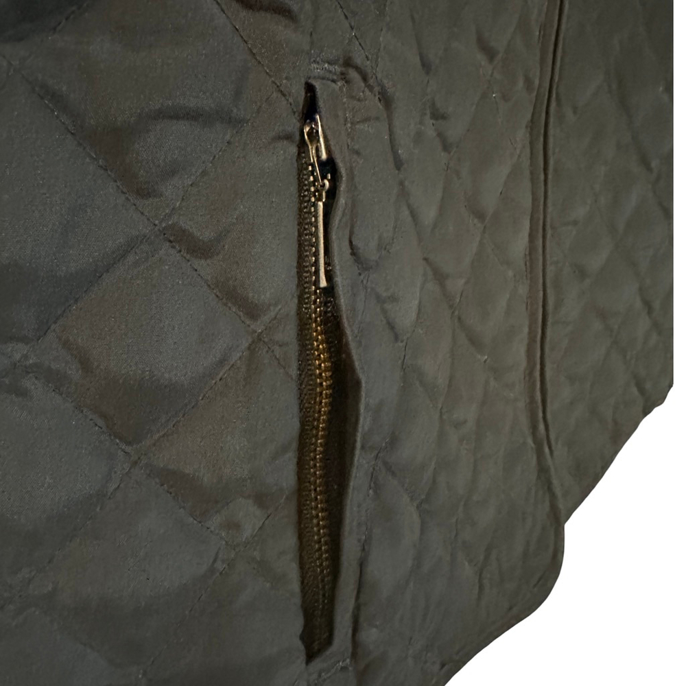 Women's Eddie Bauer Black Quilted Goose Down Vest Size Tall Large - Picture 4 of 10